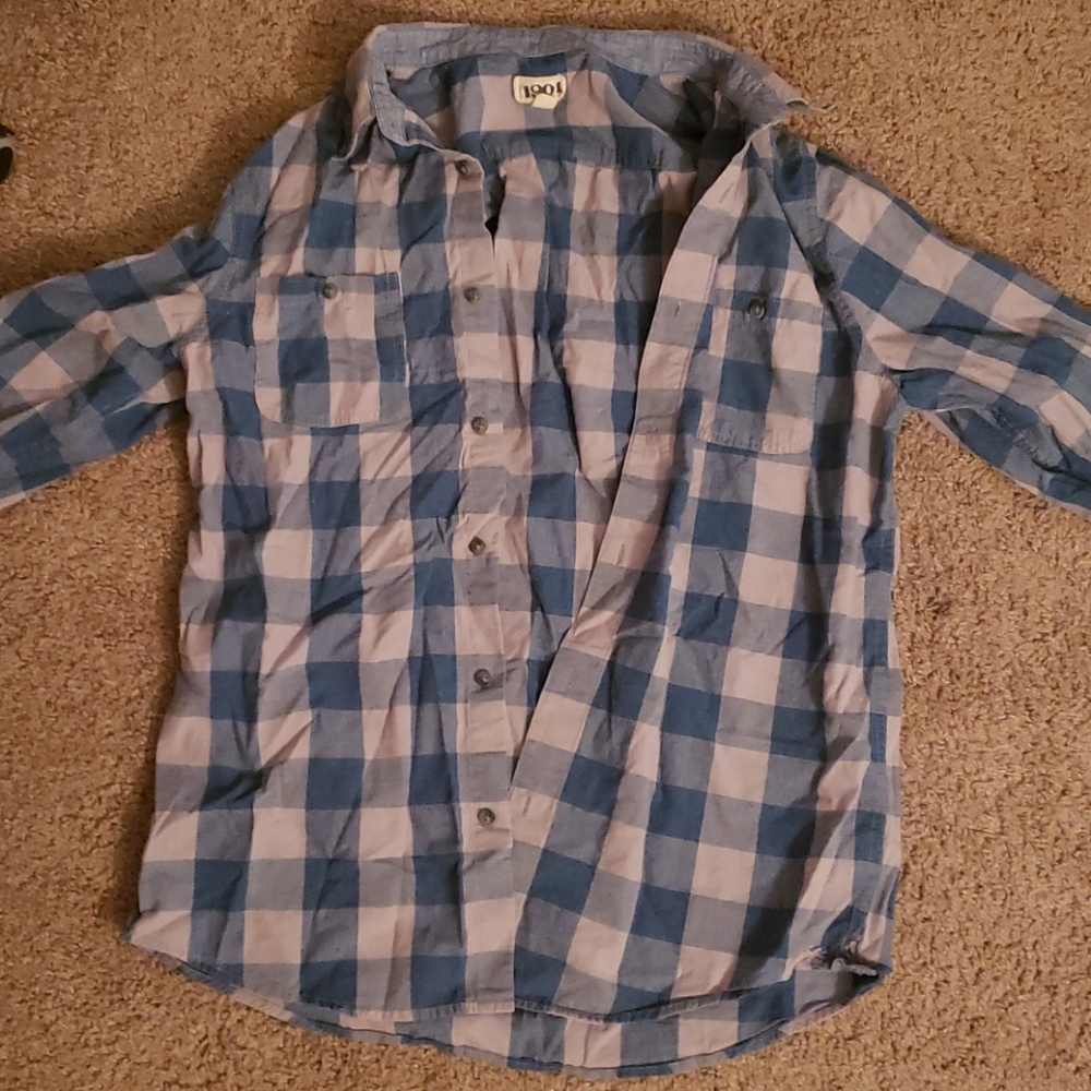 Blue Checkered Flannel